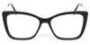 Picture of Cat Eye Acetate+Metal Black Glasses