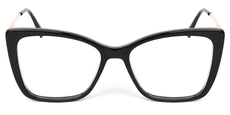 Picture of Cat Eye Acetate+Metal Black Glasses