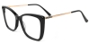 Picture of Cat Eye Acetate+Metal Black Glasses