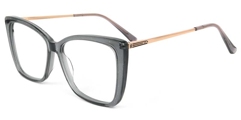 Picture of Cat Eye Acetate+Metal Gray Glasses