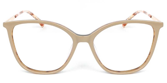Oval Acetate+Metal Muticolor Glasses