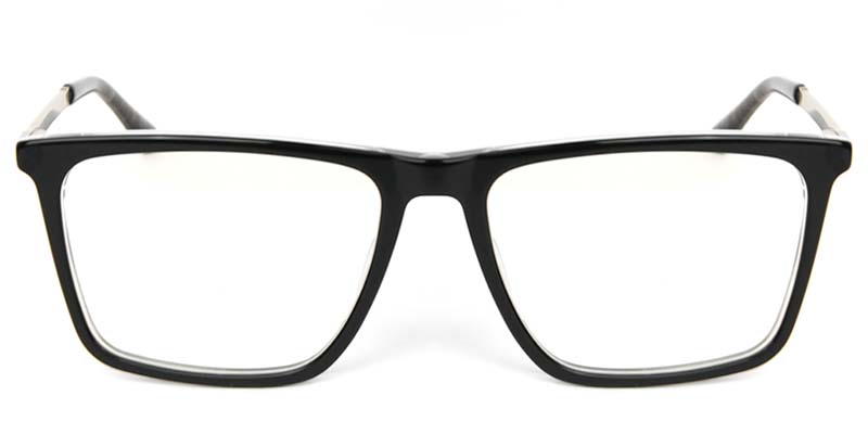 Square Glasses Black