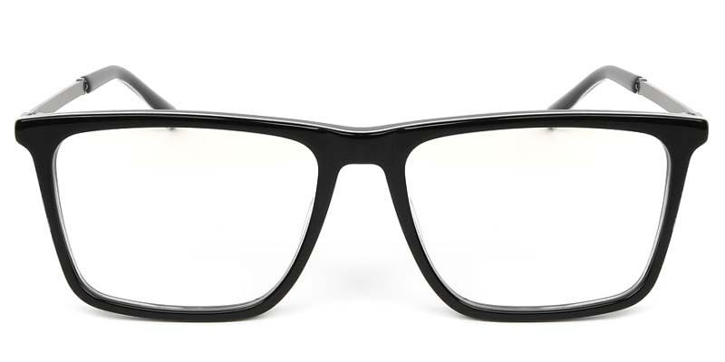 Square Glasses Black