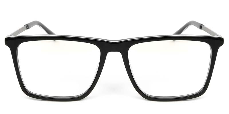 Picture of Square Acetate+Metal Black Glasses