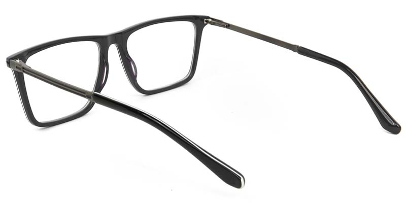 Picture of Square Acetate+Metal Black Glasses