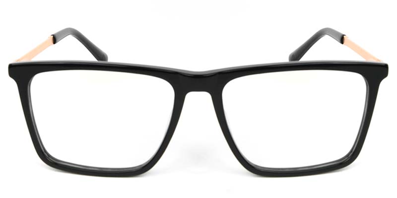 Square Glasses Black