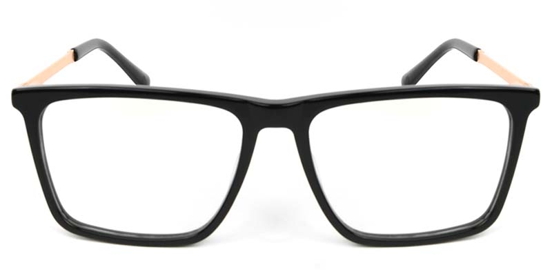 Picture of Square Acetate+Metal Black Glasses