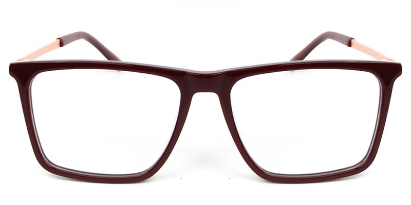 Square Glasses Red