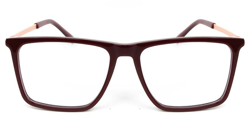 Picture of Square Acetate+Metal Red Glasses