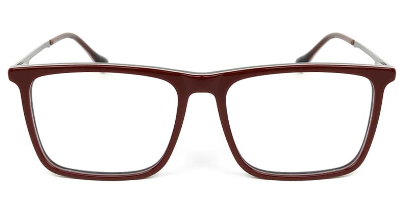 Square Glasses Red