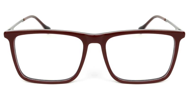 Picture of Square Acetate+Metal Red Glasses