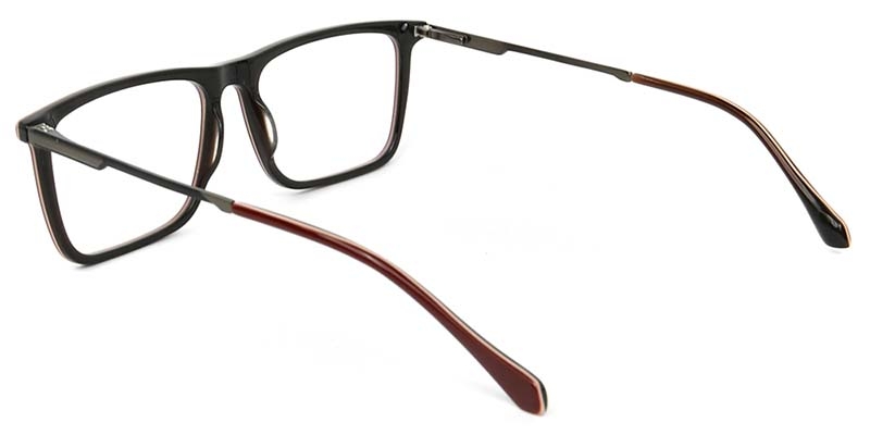 Picture of Square Acetate+Metal Red Glasses