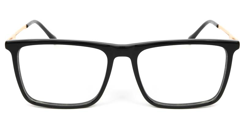 Square Glasses Black