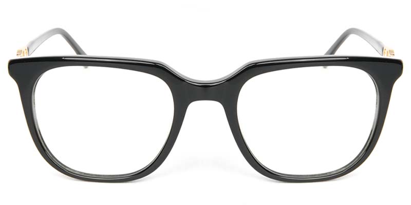Square Glasses Black