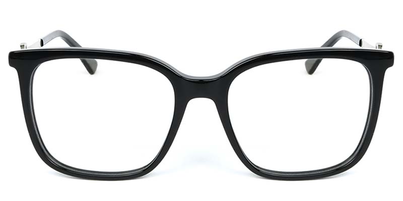 Square Glasses Black
