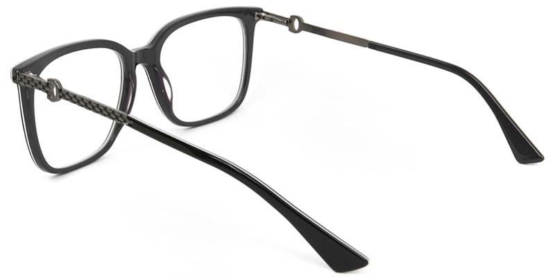 Glad​ Glasses Black_Silver