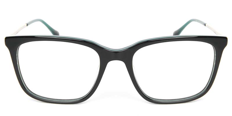 Square Glasses Black