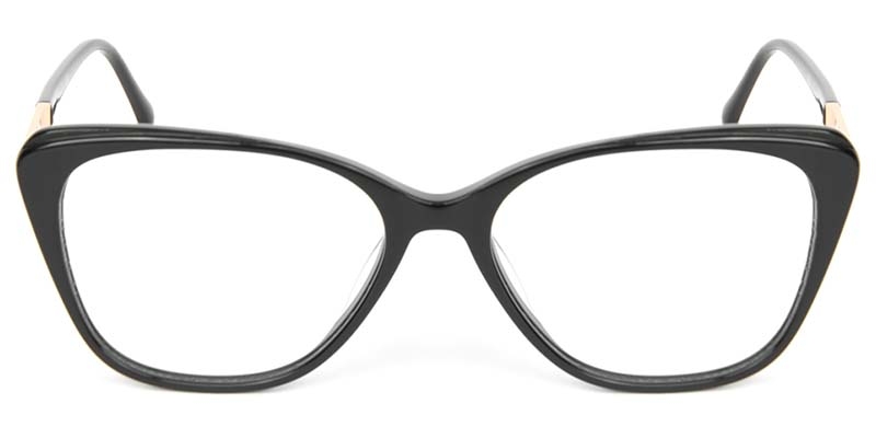 Picture of Cat Eye Acetate+Metal Black Glasses