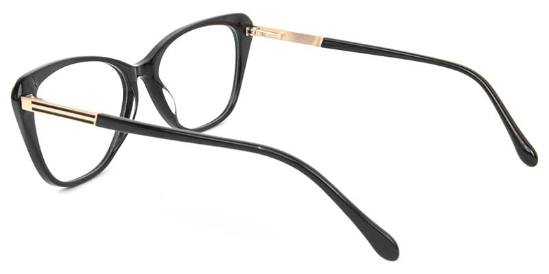 Picture of Cat Eye Acetate+Metal Black Glasses