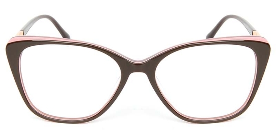 Cat Eye Acetate+Metal Muticolor Glasses