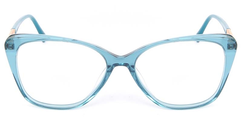 Picture of Cat Eye Acetate+Metal Blue Glasses