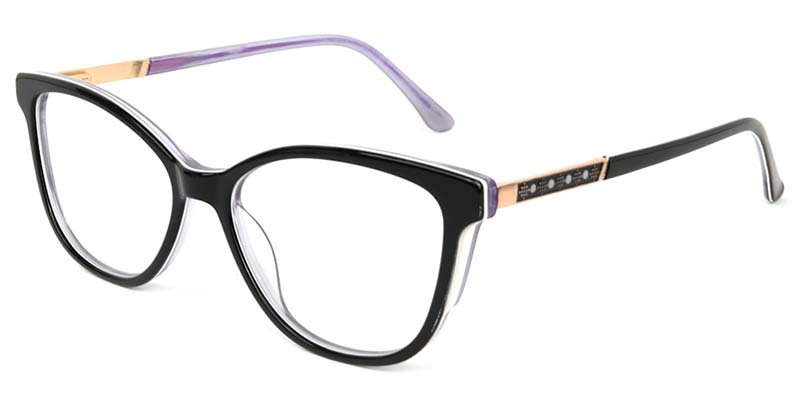 Picture of Cat Eye Acetate+Metal Muticolor Glasses
