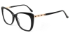 Picture of Cat Eye Acetate+Metal Black Glasses