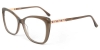 Picture of Cat Eye Acetate+Metal Brown Glasses