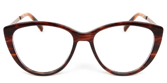 Cat Eye Acetate+Metal Tortoiseshell Glasses