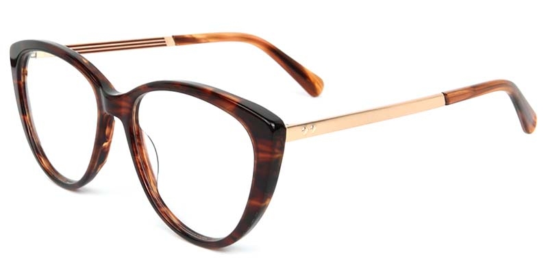 Picture of Cat Eye Acetate+Metal Tortoiseshell Glasses