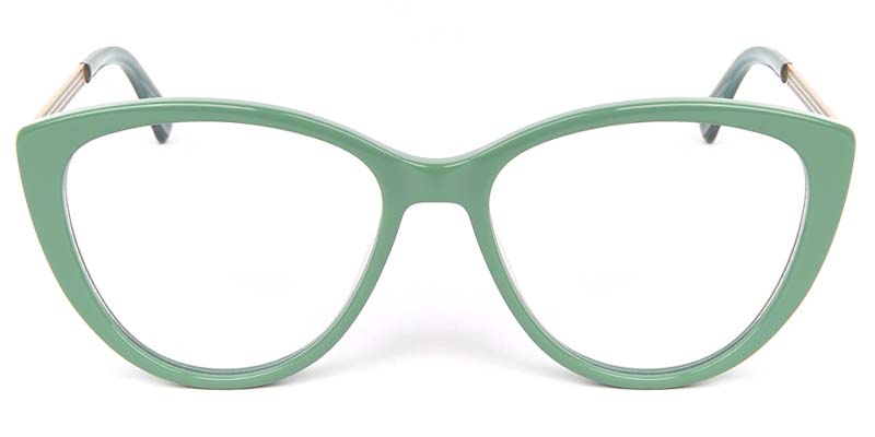 Cat Eye Glasses Green