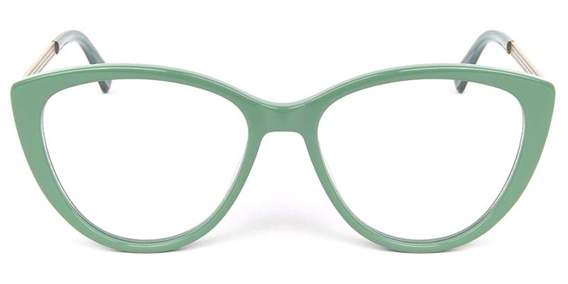 Picture of Cat Eye Acetate+Metal Green Glasses