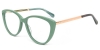 Picture of Cat Eye Acetate+Metal Green Glasses