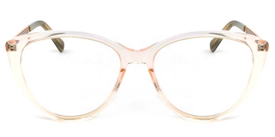 Cat Eye Acetate+Metal Pink Glasses