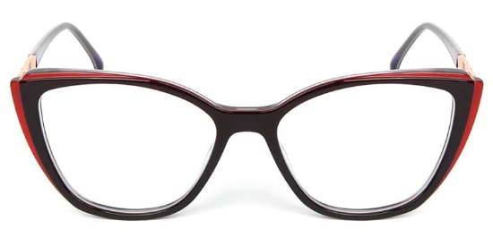 Cat Eye Acetate+Metal Muticolor Glasses