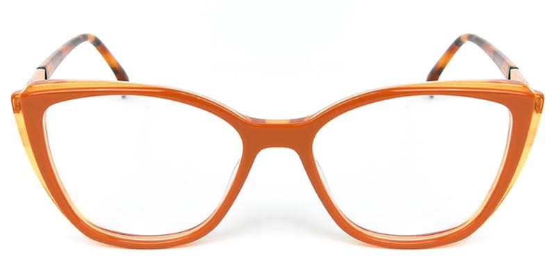 Cat Eye Glasses Orange