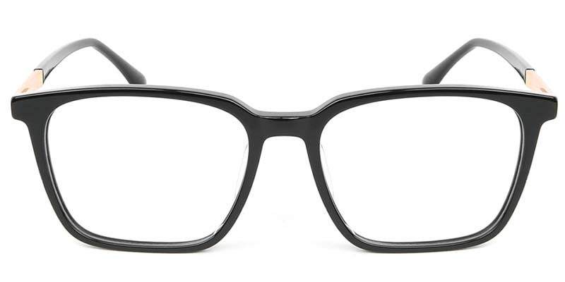 Picture of Square Acetate+Metal Black Glasses