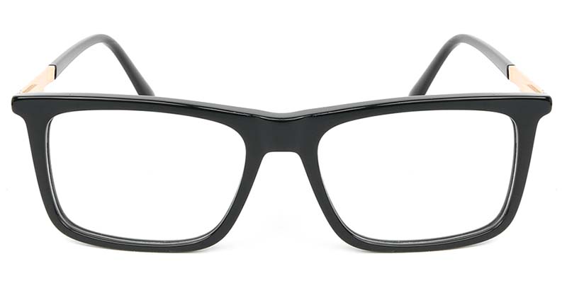 Square Glasses Black