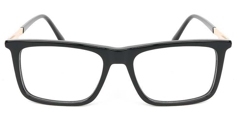 Picture of Square Acetate+Metal Black Glasses