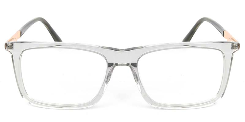 Square Glasses Gray