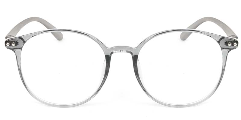 Oval Glasses Gray