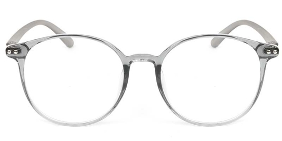 Oval TR90 Gray Glasses