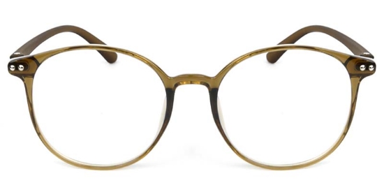 Oval TR90 Brown Glasses