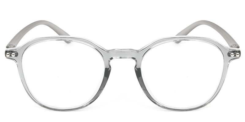 Oval Glasses Gray