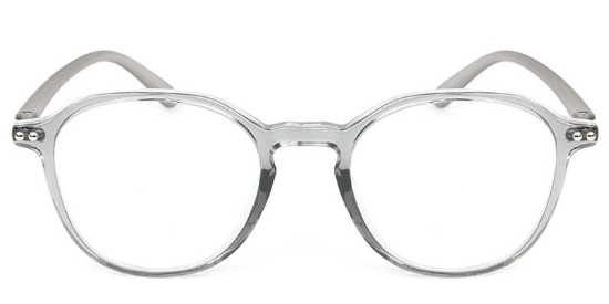 Oval TR90 Gray Glasses
