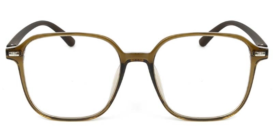 Square TR90 Brown Glasses