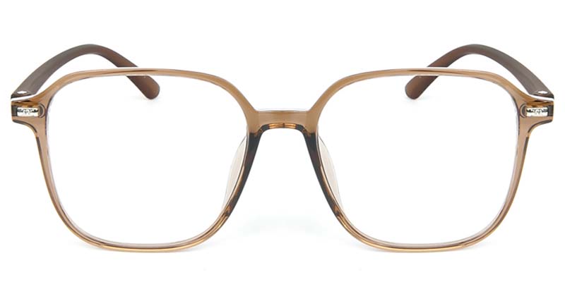 Square Glasses Brown