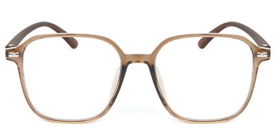 Square TR90 Brown Glasses