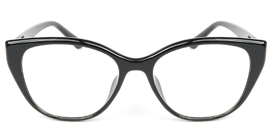 Cat Eye TR90 Black Glasses