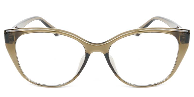 Cat Eye Glasses Brown